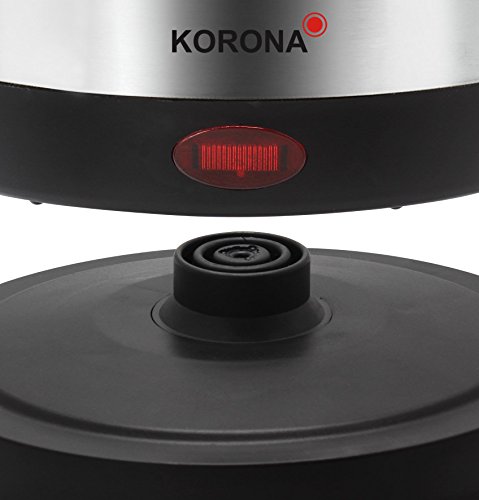 Korona – Wasserkocher 20303 I 1,0 Liter I 360 ° I 2000 W I Edelstahl-Schwarz - 3