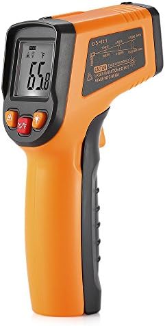 Non-contact Digital Laser Infrared Thermometer, - 50 - 400 Deg. C / - 58 - 752 Deg. F. for both industry and household (Yellow-3)