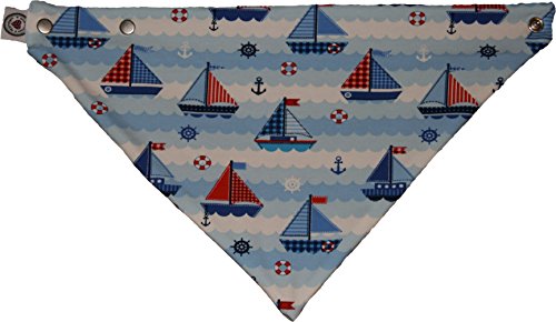 Zahntuch Segelboote, wasserdichtes Halstuch - 2