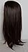 22" Ladies 3/4 Half Fall Wig - Straight Style - Dark Brown / Dark Auburn Highlights #4H33 - High Quality Kanekalon Synthetic Fibre - Clip in Hair Piece - Looks and Feels Like Real Hair - 250g by Elegant Hair
