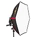 Produktbild SMDV D40 Firefly Pro Beauty Softbox Diffuser (Leuchtfläche 40 cm) für Blitzgeräte schwarz/rot