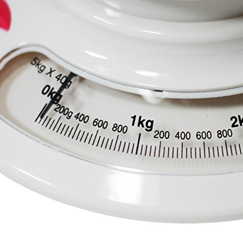 Küchenwaage weiß mit Schüssel bis 5kg mechanisch - 2