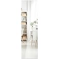 COSTWAY Full Length Mirror, Wall Mounted/Floor Leaning Dressing Mirror, Frameless Rectangle Large Wall Makeup Mirrors for Bathroom, Bedroom and Entryway, Vertically/Horizontally Use