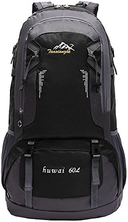 Tanx Ianzhe 60L Waterproof Nylon Outdoor Backpack BACKPACKER Hiking Bags Reiserucksäck Trekking Rucksacks, black