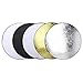 Produktbild OUBO Faltreflektoren Set 5 in 1 Faltreflektoren Fotografie Rund Reflektor 110cm Studio Diffusor Gold Silber Weiß Schwarz Transparent für Fotostudio mit Tasche