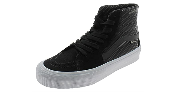 black vans with white bottom