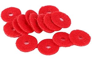 BNINETEENTEAM Packung mit 90 Feinsten DIY kleinen Wollfilz Piano Balance Rail Punchings Dichtungen für Pianisten 1mm Dicke Musikinstrumentenzubehör