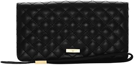 Stella Maris Woman STMW3-01 Diamond Clutch Wallet made of padded black leather L 20,5 x H 11 x W 2,5