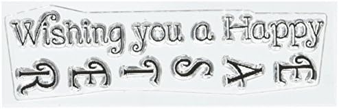 Two Paper Divas Two Paper Divas Clear Stamps 6-inch x 4.5-inch Wishing You A Happy Easter, Acrylic, Multicolour