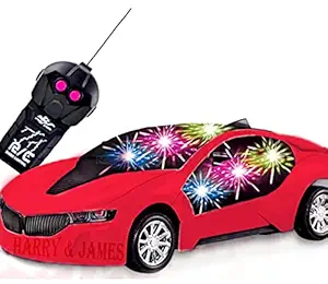 HARRY & JAMES Remote Controlled car, 2 Function Remote Control Car, Racing Car, Sports Car, New Model RC Car, Remote car for Kids Boys & Girls (Multi Color & Multi Design)