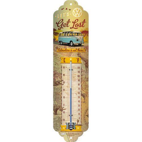 Nostalgic-Art 80306 Volkswagen VW Bulli - Let's Get Lost, Thermometer