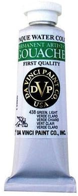 Artists' Gouache Opaque Watercolor Paint (Set of 2) Size: 1.25 oz, Color: Yellow Medium by Da Vinci Paints