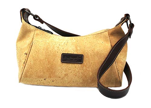 Dux Cork VEGAN CROSS BODY BAG FOR WOMAN by GENUINE PORTUGUESE PREMIUM Cork Fabric Leather Fashion ANIMAL FREE Designer