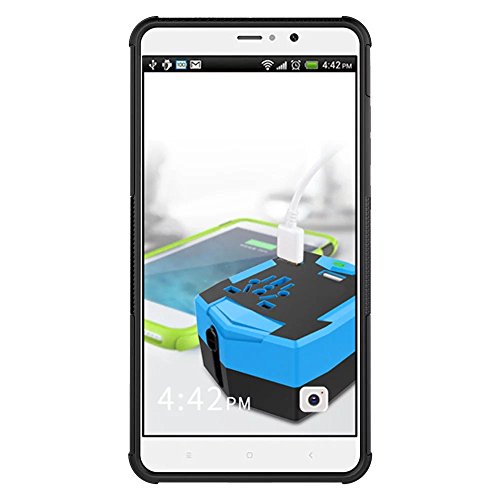 Xiaomi Mi5S Plus Funda   Heavy Duty  H  brida Rugged Armor Case Choque Absorci  n Protecci  n Dual Layer Bumper Carcasa con pata de Cabra para Xiaomi Mi5S Plus Negro