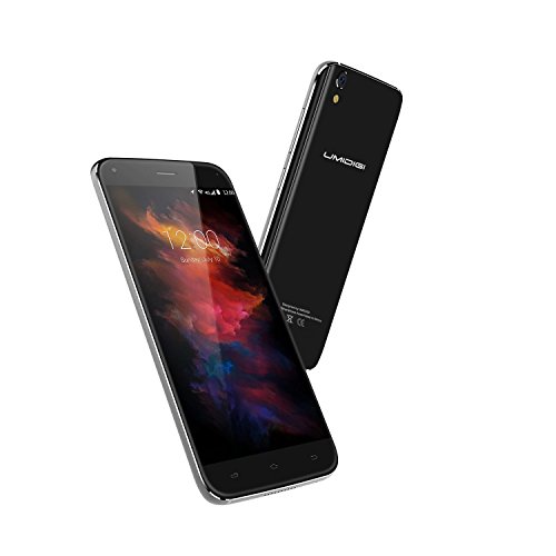 Smartphone Ohne Vertrag UMIDIGI Diamond X (5.0 Zoll Display, 4G Dual SIM, Android 6.0, 2GB RAM 16GB Speicher)-Schwarz / Gold