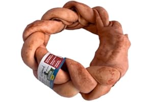 LIFEBOUND Os à mâcher en Forme d'anneau pour Chiens – Friandise Naturelle à mâcher – Plaisir de mâcher Longue durée – pour Chiens de Petite à Grande Taille (12,7-15,2cm, Agneau)