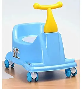 HARISTAR Scooter Style Baby Potty Seat with Wheel and Removable Tray for Kids | Available Wheel | Multi Color Scooter