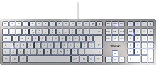 CHERRY KC 6000 SLIM Keyboard - Silver