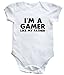 HippoWarehouse I'm a gamer like my father baby vest boys girls