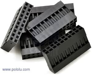 0.1" (2.54mm) Crimp Connector Housing: 2x10 Pin (5-Pack)