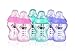 Tommee Tippee Closer to Nature Colour My World Feeding Bottles Girl Decorated Different Colour 260ml x 6