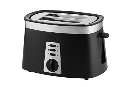 MEDION MD 17023 Toaster (920 Watt, Brötchenaufsatz, variable Temperatureinstellung), schwarz - 4