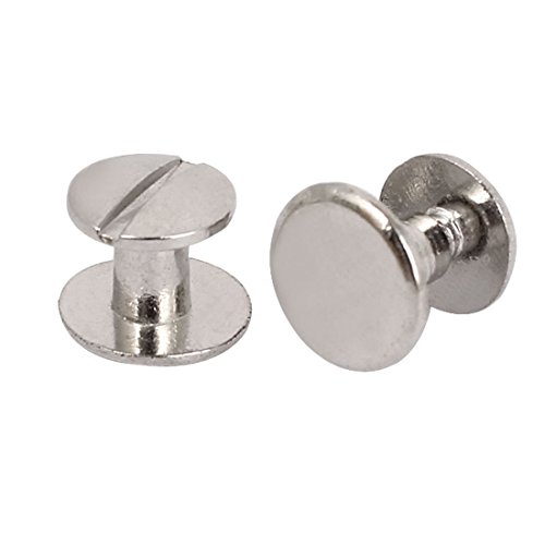 scraphbook Gürtel 4,5x 6,5mm, versilberte Bindung Schraube Post 2