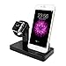 Produktbild ALLCACA 2 in 1 Ladestation Charge Halterung Multifunktionale Ladestation Docking Station für Apple Watch Series 1 / Apple Watch Series 2 / Nike + und iPhone 5,iPhone 5s, iPhone 6 iPhone 6S iPhone 6s Plus iPhone 6plus iPhone7 iPhone7 Plus, iPad Mini, (ohne Ladegerät und Kabel)