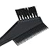 niceEshop(TM) 4 Pcs Professional Salon Dyeing Kit-Color Dye Brush Comb Mixing Bowl Hair Coloring Cape(Black,Grey)