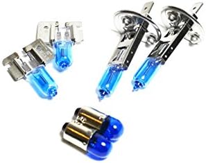 H2 H1 T4W 55w Super White Xenon HID High/Low/Side Light Beam Bulbs Kit