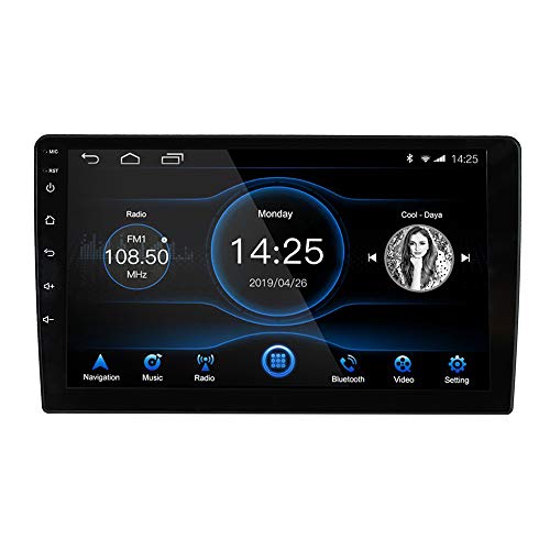 KKXXX S12N Android 8.1 Car Stereo GPS Navigation 2 DIN 9 Pulgadas Autoradio Am FM RDS 1GB RAM 16GB ROM Wi-Fi BT Llamadas Manos Libres Control del Volante Control Enlace Espejo Subwoofer