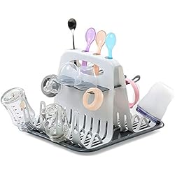 HLJ Escurridor para biberones, Ecurridor Biberones y Chupetes Escurre Botellas para Vajillas Infantiles Accesorios de Alimentación para Bebés