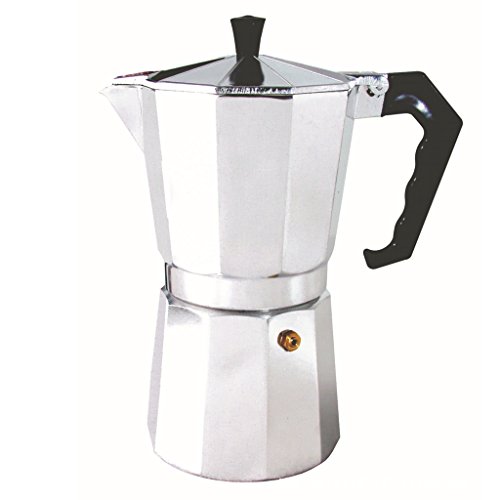 MagiDeal Moka Express Kanne Espressokocher – Silber, 3 Tassen - 8