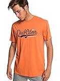 Cuello redondo, serigrafía estampada en el pecho y etiqueta quiksilver