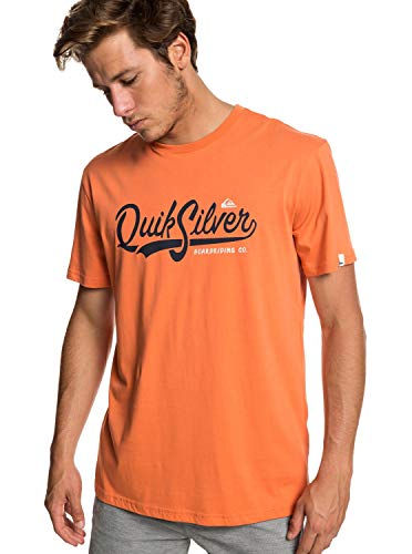 Quiksilver Quik Pool Camiseta de Manga Corta, Hombre, Naranja (Flamingo), S