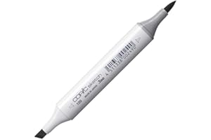 Copic Sketch Black 100 - Pennarello Professionale a Doppia Punta - Marker Ricaricabile, Ultra Sfumabile e con Punte Sostituibili - Per Illustrazioni, Fumetti e Disegni Tecnici