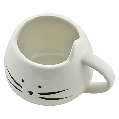 Cozyswan ® Kaffeetasse aus Keramik BECHER Lovely Süße kleine Katze-Obertasse, weiß - 4