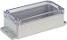 Produktbild Eurosell Profi Kunststoffgehäuse IP65 PC 160 x 80 x 55 mm Elektronische Gehäuse Box Anschlußdose Elektrik Anschluss Dose Elektronik durchsichtig transparent