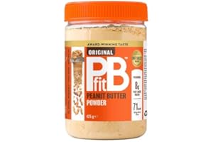 BETTERBODY FOODS PBfit Original Beurre de Cacahuète en Poudre - Poudre d'Arachides Riche en Protéines et Pauvre en Matières Grasses - Protéines Végétales pour Smoothies, Desserts, Petits Déjeuners... - Pot 425 g