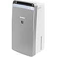SHARP dehumidifier with Air Purifier with I Plasmacluster Tech fights against Mold, Fungus, VOCs I Clothe Dryer I Traps 99.97% Impurities I HEPA+Carbon+Pre-Filter I Cover: 720 ft² I DW-J27FM-S