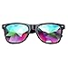 Produktbild Sonnenbrille Unisex, Sonnena Damen Herren Diamant Linse Sonnenbrille Mode Polarisierte Sonnenbrille Glasses Party Kaleidoskop Gläser (Schwarz)