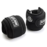 Elite Body Squad Ankle Weights Pro Quality Adjustable Leg Weights 1kg x 2 - On Ankles For Walking + Running Or Hands For Strength Training Exercise For Men And Women - 100% Quality Guarantee