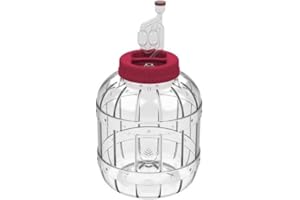 DIAH DO IT AT HOME Do it at Home, barattolo in plastica PET da 5 litri, fermentatore per vino e birra, fermentazione e decapaggio