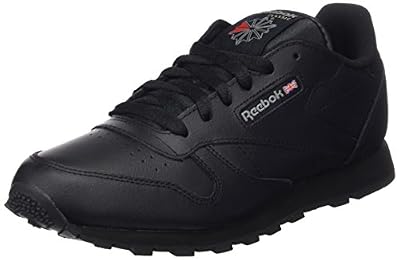 Reebok Classic Leather, Baskets Mixte Enfant,Noir (Black) , 29 EU