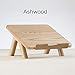 Produktbild Holz Laptop Stehen/Universelle Laptop Halter Elegante Holz Notebookständer PC Halterung Kühlung Stand Haltewinkel Sockel für MacBook Air/Pro Retina,Wachs Holz