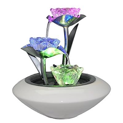 Zen'Light SCFV8LF Florea Fontaine d'Intérieur Blanc 25 x 25 x 28 cm