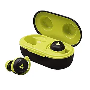 (Renewed) boAt Airdopes 441 TWS Ear-Buds with IWP Technology, Immersive Audio, Up to 18H Total Playback, IPX6 Water Resistance, Super Touch Controls, Secure Sports Fit & Type-C Port(Spirit Lime)