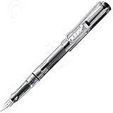 Lamy - Stylo Plume Vista Transparent, Plume Acier de Taille M, Livré en Ecrin Lamy.