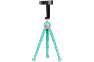 JOBY PodZilla Medium Kit, Treppiede Flessibile con Testa a Sfera Inclusa e Attacco GripTight 360 Phone, per Smartphone e Fotocamere Mirrorless Compatte o Dispositivi fino a 1 Kg, Azzurro