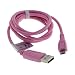 Produktbild GIGAFOX USB Sync-Kabel, Ladekabel, Datenkabel (Micro-USB) 1m Pink//für Anker SoundCore Mini Super Mobiler Bluetooth Lautsprecher//- für Schnelles und zuverlässiges Laden